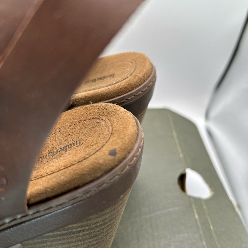 Timberland Brown Leather Sandals - Picture 7 of 9